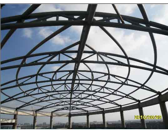 崇州中煤朔州宾馆管桁架工程